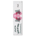 Breast Cancer Awareness Seed Paper Bookmark with Logo