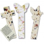 Dove Topped Bookmark Embedded w/Wildflower Seed Logo Printed