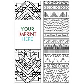 Coloring Bookmark - Patterns with Logo  Coloring Bookmark - Patterns with Logo