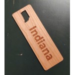 1.5" x 6" - Indiana Hardwood Bookmarks with Logo