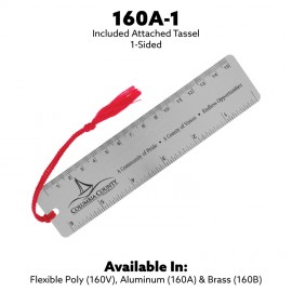 Large Aluminum Bookmark with Logo  Large Aluminum Bookmark with Logo