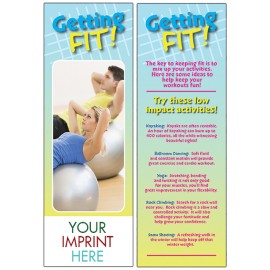 Getting Fit Bookmark with Logo