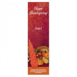 Custom Seed Paper Thanksgiving Shape Bookmark - Design C