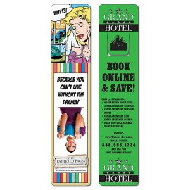 Bookmark - 1.75x8 Extra-Thick UV-Coated (1S) w/Page Holder - 14 pt. with Logo