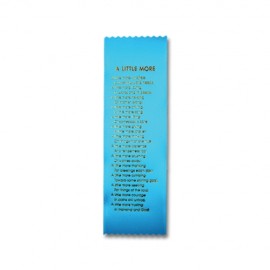 2" x 8" Stock Ribbon "A Little More" Bookmark with Logo