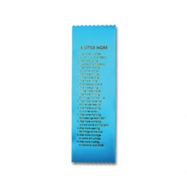 2" x 8" Stock Ribbon "A Little More" Bookmark with Logo  2" x 8" Stock Ribbon "A Little More" Bookmark with Logo