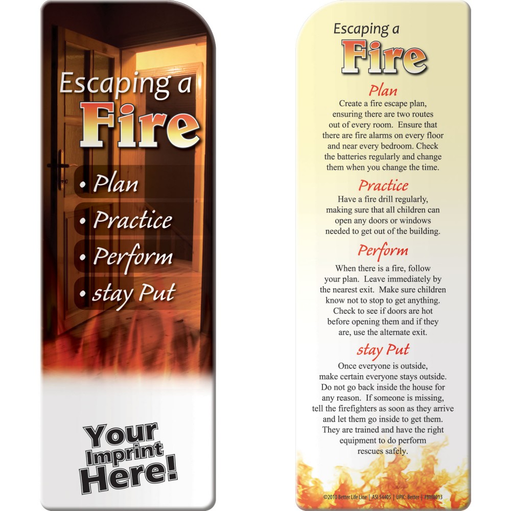 Bookmark - Escaping A Fire Logo Printed Bookmark - Escaping A Fire Logo Printed