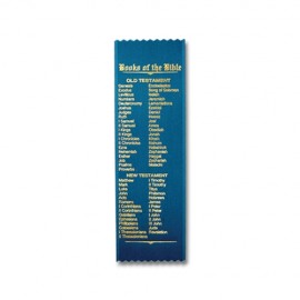 2" x 8" Stock Ribbon "Books of the Bible" Bookmark with Logo