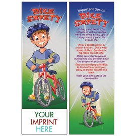 Logo Branded Bike Safety Bookmark  Logo Branded Bike Safety Bookmark