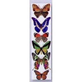Logo Branded 2" x 7" Stock Butterfly Full-Color Bookmark