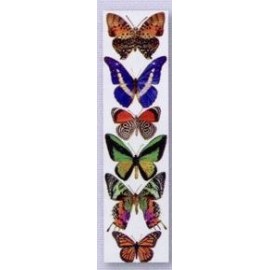 Promotional 2" x 7" Stock Butterfly Full-Color Bookmark