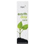 Custom Earth Day Seed Paper Bookmark - Design I