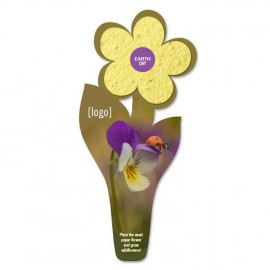 Personalized Seed Paper Flower Bookmark - Earth Day
