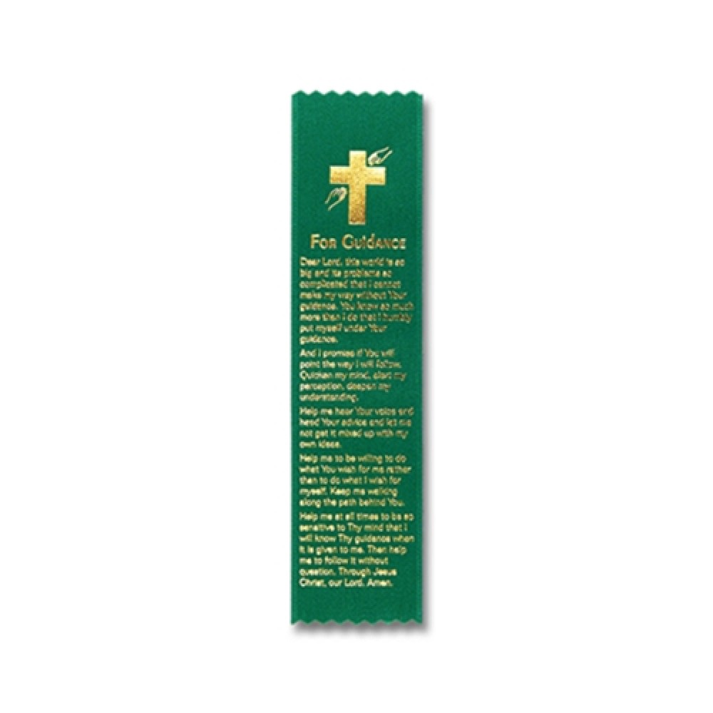 Personalized 2"x8" Stock Prayer Ribbon "For Guidance" Bookmark Personalized 2"x8" Stock Prayer Ribbon "For Guidance" Bookmark