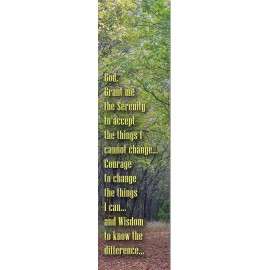 Personalized 2" x 7" Stock Serenity Prayer Full-Color Bookmark
