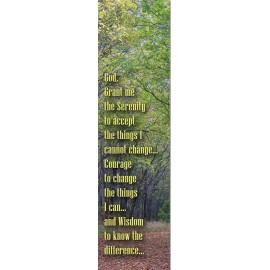 Promotional 2" x 7" Stock Serenity Prayer Full-Color Bookmark