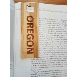 1.5" x 5.75" - Oregon Hardwood Bookmarks with Logo  1.5" x 5.75" - Oregon Hardwood Bookmarks with Logo