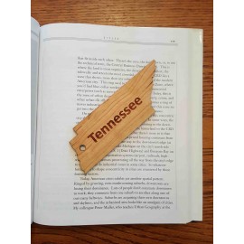 1.5" x 5.75" - Tennessee Hardwood Bookmarks with Logo  1.5" x 5.75" - Tennessee Hardwood Bookmarks with Logo