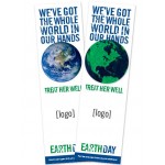 Seed Paper Earth Day Shape Bookmark - Design F with Logo