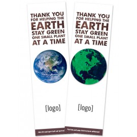 Seed Paper Earth Day Shape Bookmark - Design K with Logo