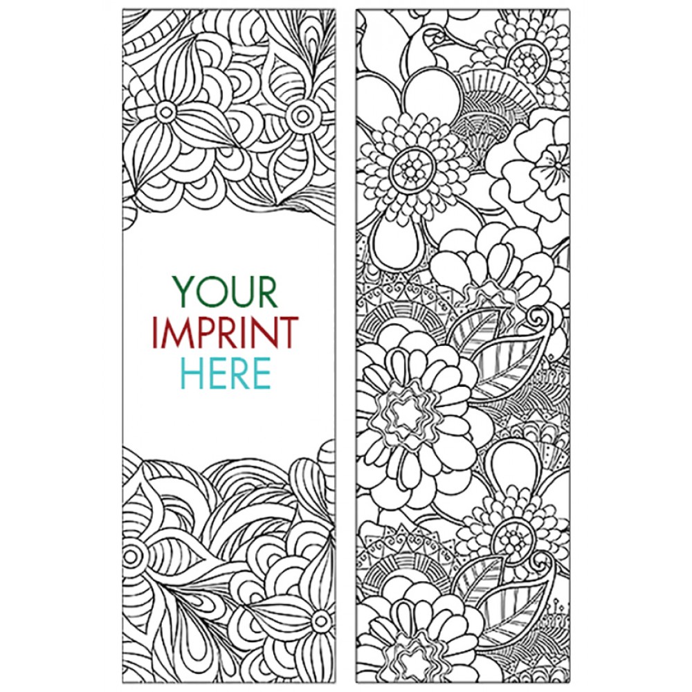 Coloring Bookmark - Nature with Logo