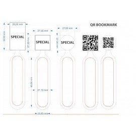 QR Code Mailable Bookmarks Recyclable with Logo  QR Code Mailable Bookmarks Recyclable with Logo