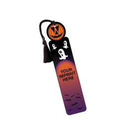 Ghost & Pumpkin Bookmark with Logo