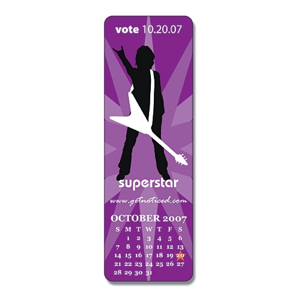 Promotional Bookmark - 2x6- Extra-Thick UV-Coated (1S)- Rectangular Shape - 14 pt.