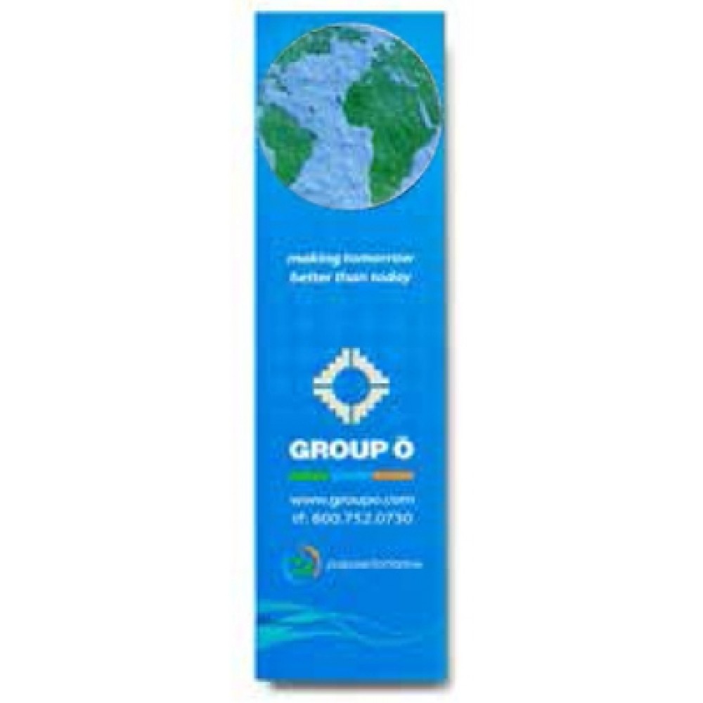 Logo Printed Seed Paper Planet Earth Style 1 Shape Bookmark Logo Printed Seed Paper Planet Earth Style 1 Shape Bookmark