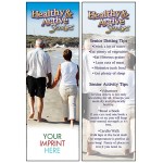 Healthy & Active Seniors Bookmark Custom Imprinted