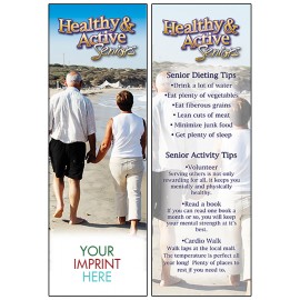 Custom Healthy & Active Seniors Bookmark