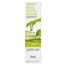 Customized Earth Day Seed Paper Bookmark