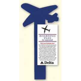 Custom Airplane Topped Bookmark Embedded w/ Wildflower Seed  Custom Airplane Topped Bookmark Embedded w/ Wildflower Seed