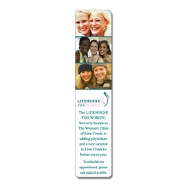 Customized UV-Coated (1S) Bookmark - 1.75x8 Extra-Thick - 14 pt.