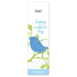 Seed Paper Mother's Day Shape Bookmark Logo Printed