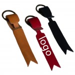 Waterproof Leather Bookmark Leather Key Ring with Logo
