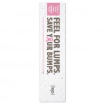 Breast Cancer Awareness Seed Paper Bookmark Logo Printed
