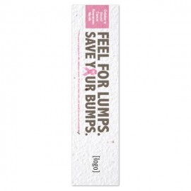 Customized Breast Cancer Awareness Seed Paper Bookmark