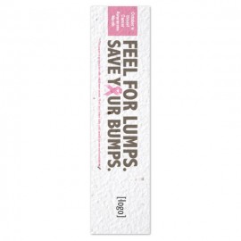 Customized Breast Cancer Awareness Seed Paper Bookmark - Design D  Customized Breast Cancer Awareness Seed Paper Bookmark - Design D