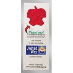 Personalized Apple Floral Seed Paper Pop Out Bookmark