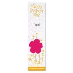 Logo Printed Seed Paper Mother's Day Bookmark