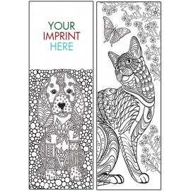 Coloring Bookmark - Animals with Logo  Coloring Bookmark - Animals with Logo