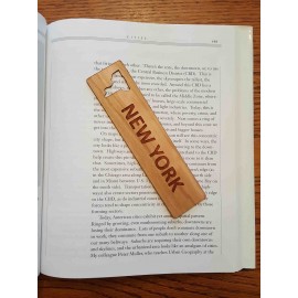 Customized 1.5" x 5.75" - New York Hardwood Bookmarks  Customized 1.5" x 5.75" - New York Hardwood Bookmarks
