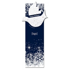 Seed Paper Holiday Shape Bookmark - Design B with Logo