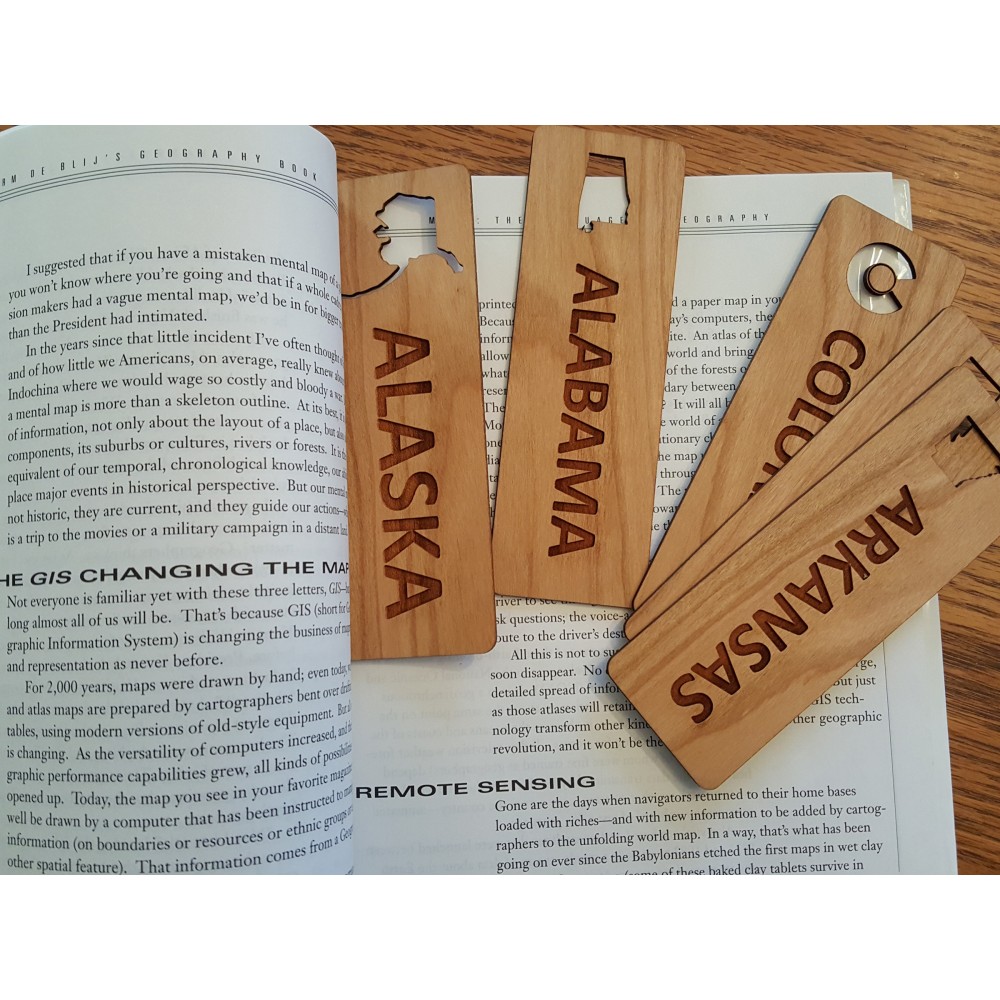 Logo Branded 1.5" x 6" - Alaska Hardwood Bookmarks
