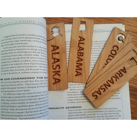 Logo Branded 1.5" x 5.75" - Alaska Hardwood Bookmarks