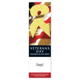 Personalized Seed Paper Patriotic Shape Bookmark