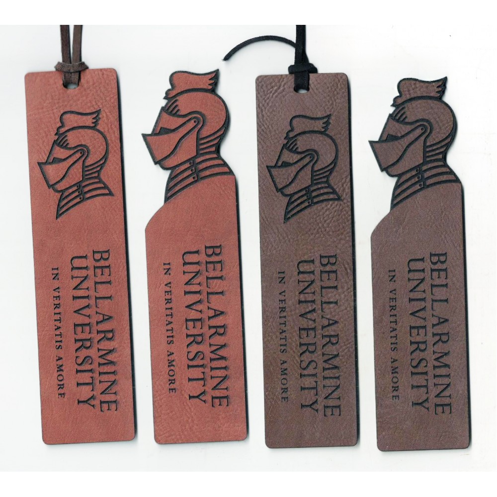 Personalized 1.5" x 6" Leatherette Bookmarks
