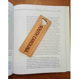 Logo Branded 1.5" x 5.75" - South Carolina Hardwood Bookmarks  Logo Branded 1.5" x 5.75" - South Carolina Hardwood Bookmarks