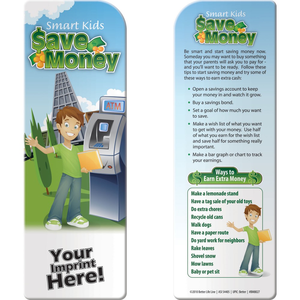 Branded Bookmark - Smart Kids Save Money Branded Bookmark - Smart Kids Save Money